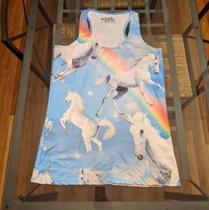 Unicorn and rainbows tank top by BLACK MATTER